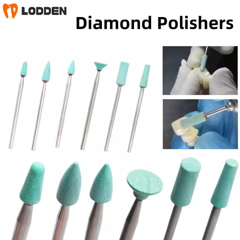 Lodden Dental Zirconia Polishers DG Medium Grit Green Ceramics Pregnant Diamond Bursfor Dental Lab P