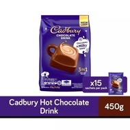 Cadbury 3 in 1 Hot Chocolate Drink 450g