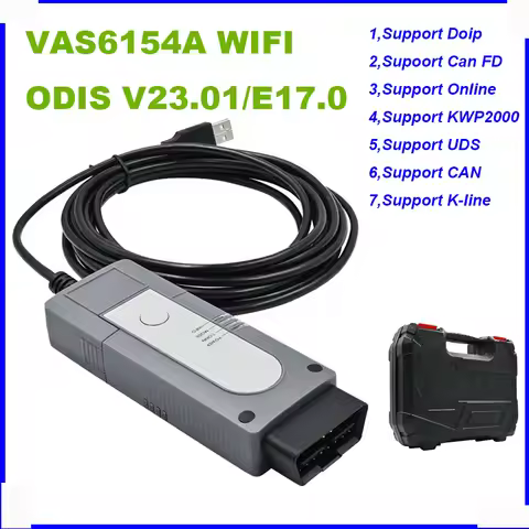 VAS6154A WIFI ODIS V23.01/E17.0 Scanner support CAN FD and DoIP Protocol Scanner Full System Diagnos