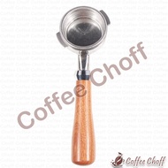 Portafilter 58mm Naked Bottomless Porta Filter Nouva Simonelli 58 mm Portafilter Wooden Handle