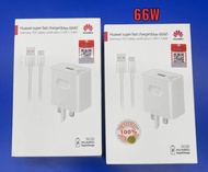 Original Huawei 66W super fast charger with USB -C cable