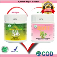 Pil Diyet dan Susut Perut Paket Pelangsing Borobudur  BPOM / bukan susut perut kalimantan / teh jati