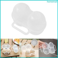 HO 2 grid Eggs Storage Container with Fixed Handle Outdoor Camping Eggs Holder Plastic Eggs Storage 