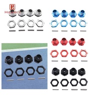 [UsusexaMY] 4 Pieces RC Hex Wheel Hubs RC Hex RC Car Accs Replacement DIY M17 Extended Model