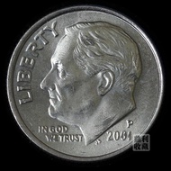 43305Readystock Genuine Coins American 10 US Cents President 17.8mm American Foreign Currency Coins 