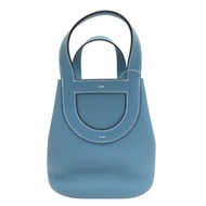 藍色 Taurillon/Swift牛皮 In The Loop 18 手提包 W刻【HERMES 愛馬仕】