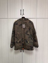 lv supreme迷彩毛領外套