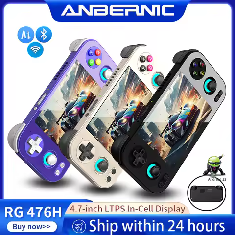 Anbernic RG 476H Video Handheld Game Console 4.7inch Borderless full Screen Android 5000mAh Hall Tri