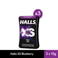 Halls XS Blueberry/Mentholyptus/Watermelon/Lime/Cola Chill Candy 15g (Bundle of 3)