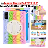 For Lenovo Xiaoxin Pad 2022 10.6 inch TB-128FU Bubble Silicone Cover Case For Lenovo Tab M10 Plus 10.6" (3rd Gen) TB-125FU Heavy Duty Shockproof Kids Safe Tablet Cover