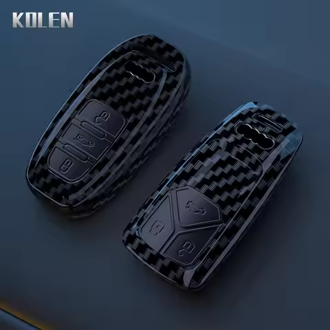 ABS Carbon Fiber Car Key Case Cover For Audi A1 A3 8P A4 B9 A5 A6 C7 8S 8W A7 A8 Q3 Q5 Q7 4M S4 S5 S