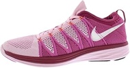 NIKE Women's Flyknit Lunar2 Running Shoes - Size: 11, Pink/White