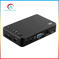 MP023 1080P Decoding HD Hard Drive Player AV+VGA SD Card USB Player US Regulations - Black
