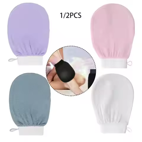 1/2 Pcs Ouble Sided Hammam Scrub Glove Bath Magic Peeling Glove Body Scrub Facial Exfoliate Mitt Hom