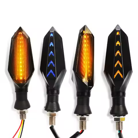 Motorcycle 12 LED Turn Signal Lights Blinker Front Rear Lights for SUZUKI GSXR 600/750 GSXR600 GSXR7