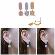Black diamond gold plated earrings, black diamond earrings, diamond look/ EARRINGS VR