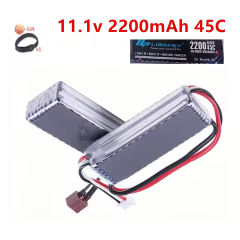 3S Rechargeable Lipo Battery 11.1V 2200mah 45C with T/XT60 Connector For RC Truck Car FPV drones Air
