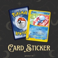 [Pokemon TCG Card Sticker - WOOPER] TnG Sticker / Access Card Sticker / Card Sticker