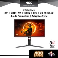 AOC Q27G3XMN 27" QHD 180Hz QD-Mini LED Gaming Monitor