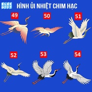 Ironed Image, Heat Pressed Image of Crane 9