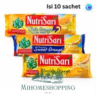 CONTENTS 10 SACHETS NutriSari Orange Powder Drink – JEJU ORANGE, Brazilian Sweet ORANGE, Florida ORA