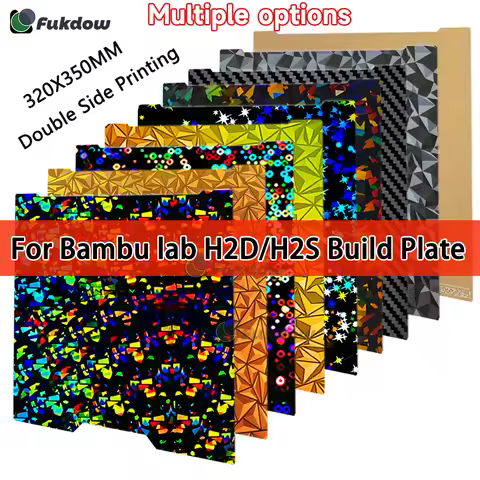For Bambu Lab H2d Bed Double Sided ForBambulab Smooth H2S Build Plate 350x320 For Bambu Lab H2D/H2S 