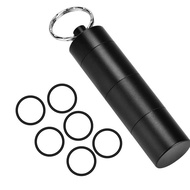 Portable Aluminum Alloy Box Keyring Case Bottle Container Emergency Tool LJ