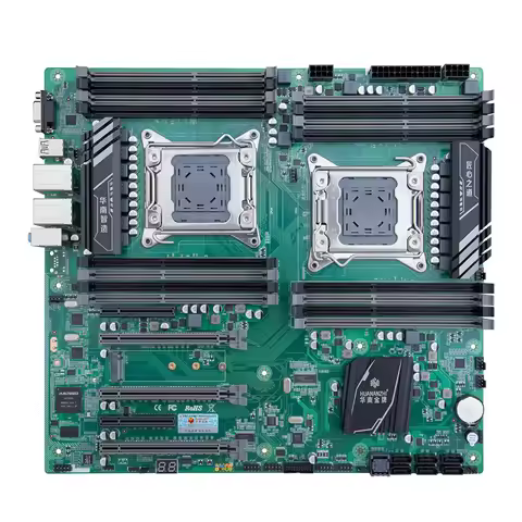 X79-16D Dual CPU Processor Motherboard LGA2011 Socket DDR3 E-ATX Game Motherboard Dual CPU Series X7
