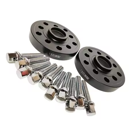 2PCS 30mm 1.18inches 6061 T6 Aluminum Wheel Spacers 5x100 5x112 57.1 with ball shape bolts 14x1.5 Fo