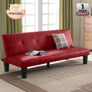 NETTO JAEDEN PU Leather 2 in 1 Durable Foldable Sofa Bed 3 Seater / 4 Seater