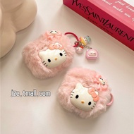 Cute plush Hello kitty Airpods case For AirPods 1st/2nd Generation Earphone Cover Airpods pro Protective Case Airpods 3rd Generation Soft TPU Case