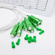 【Irresistible】 Sc/apc 1x8 Fiber Splitter Plc Sm Single-Mode 0.9mm G657a1 Lszh 1m Ftth Fiber Optic Splitter White/color