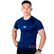 NEWEST PROMO KLS Compression Shirt No Muscle Man Cuff Gym Men's Sportswear Tight Shirt