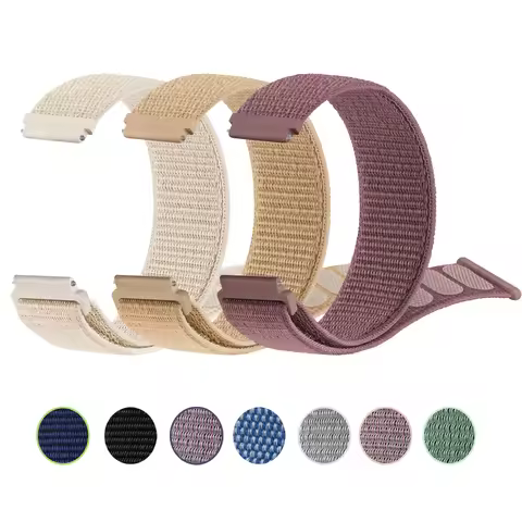 Nylon Band For Samsung Galaxy Watch 3 41mm 5 4 40mm 44mm/5 Pro 45mm Strap For Galaxy Watch 4 Classic
