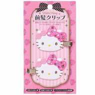 Hello Kitty 閃閃髮夾一對 瀏海夾 [平行進口]