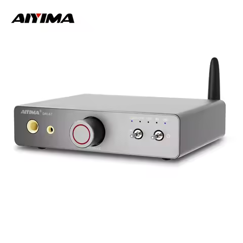 AIYIMA Audio DAC-A7 Mini Stereo Audio Decoder Headphone Amp Bluetooth 5.4 ES9038Q2M for Desktop Acti