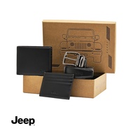 JEEP Men Best Buy Gift Set Black Colour Wallet & Card Holder - JESI0111PN3BG3