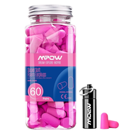 Mpow 60 Pairs NRRA 32dB Noise Reduction Foam Ear Plugs Hearing Protector Noise Blocker Earplugs With