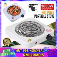 【Malaysia Spot Sale】2000W Hot Plate Electric Stove Mini Cooker Portable Travel Multifunction Cooking