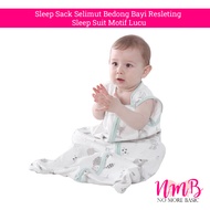 Sleep Sack Baby Swaddle Blanket Zipper Sleep Suit Cute Motif