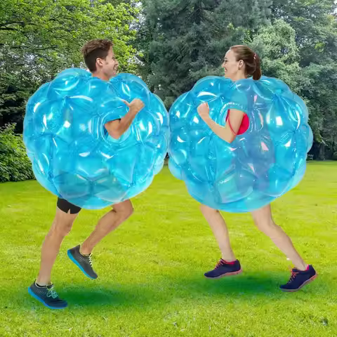 2 Pack Inflatable Bumper Balls for Giant Zorb Ball Sumo Balls Human Hamster Ball Bubble Balls for Ad