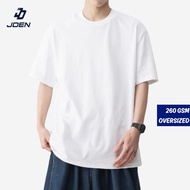 JDEN Oversized T-shirt 260gsm (Unisex) - 100% Cotton Tshirt Lelaki Perempuan 40-120KG Plus Size - Ba