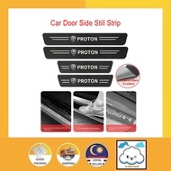 [4pcs] Carbon Fiber Side Door Step Protector DIY Perodua Alza Axia Aruz myvi Bezza Viva Accessories Door Step Protector