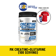 Muscle Kingdom Creatine Monohydrate + Glutamine 500 g (100 serving) halal creatine halal glutamine