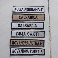 Custom Embroidered Name Bet Uniform | Size 1.8x8.5 cm | Model 22 Embroidery