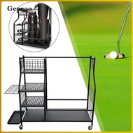 Gepnoo Golf Bag Storage Rack Dual Golf Bag Basement Golf Storage Garage Organizer