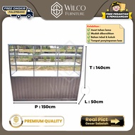 Etalase Roti Bakery Display Aluminium / Etalase Kue Donat Palembang