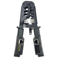 ZoeRax [ทั้งหมดในหนึ่งอุปกรณ์ทดสอบสายเคเบิล Crimper] สำหรับ RJ45 RJ12 RJ11ปลั๊กแบบโมดูลาร์ที่เชื่อมต