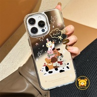 Cute Dog Cat Mirror Phone Case For Samsung Galaxy S26 S25 Edge S24 S23 S22 S21 S10 Plus S20 FE F55 F