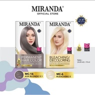 Miranda MC16 Ash Blonde & MC6 Bleaching Cat Rambut hair dye